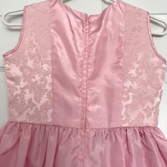 Pink Girls Dress Size 7-8 Embroidery Detail - Picture 4 of 6